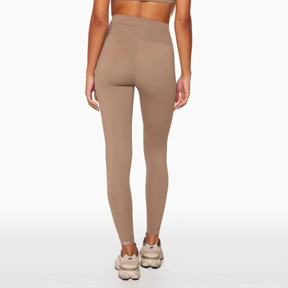 SET ACTIVE seamless ribbed leggings sportbody nude caramel dugout high rise tan - Picture 8 of 8